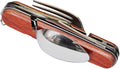 Northman Cutlery Outdoor Use Multi-functional Knife Foldable Includes Spoon and Fork Drawing Tea Plywood Made in Japan