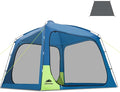10 X 10ft Screen House Room for Camping Screened Mesh Net Wall Canopy Tent UPF 50+ Screen Tent with Floor for Patios Outdoor Camping Activities