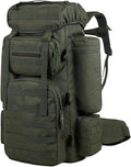 70L Military Tactical Backpack Waterproof Hiking Rucksack 3 Day Bug Out Bag Outdoor Camping Pack Army Green