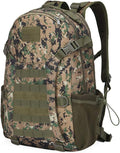 Outdoor Sports Pack Hiking Bag Tactical Rucksack Camo Knapsack Combat Camouflage Tactical Molle 30L Backpack - DW