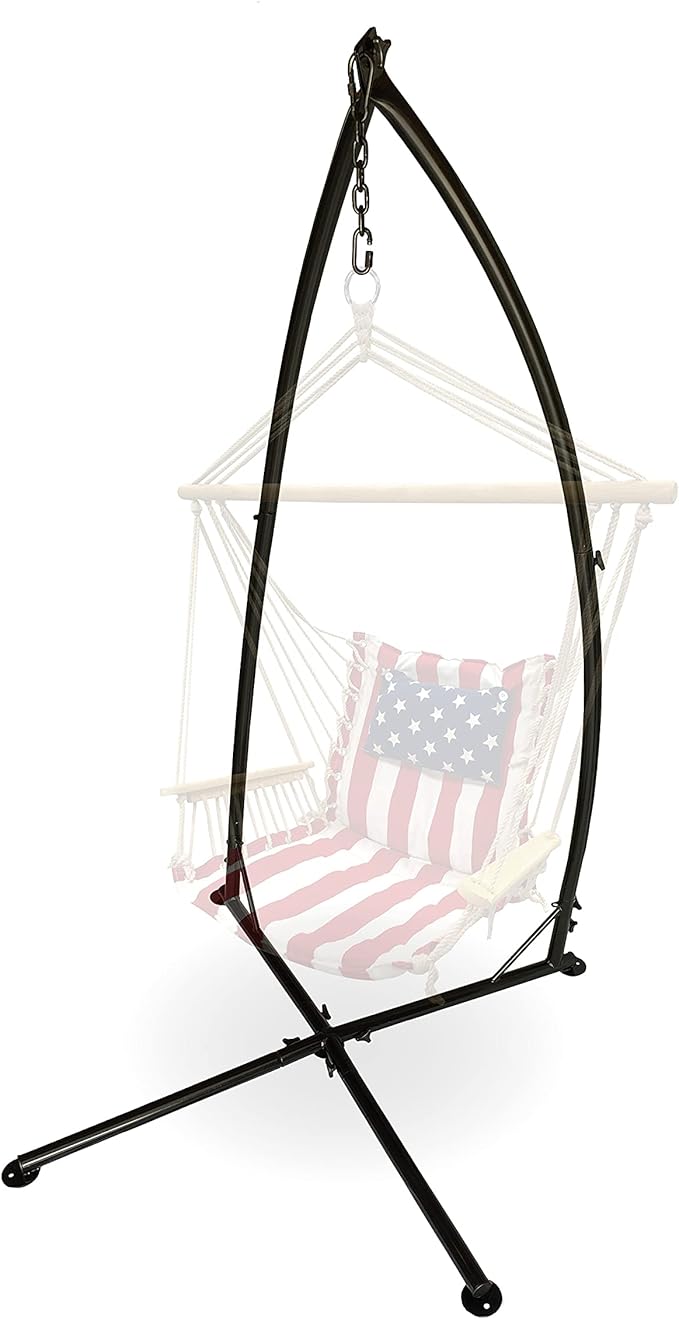 Backyard Expressions Hammock Swing Stand for Indoor/Outdoor Heavy Duty Hanging Chair Stand