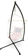 Backyard Expressions Patio · Home · Garden 905433-BYE Hammock Swing Stand Indoor/Outdoor Heavy Duty Hanging Chair Stand Black
