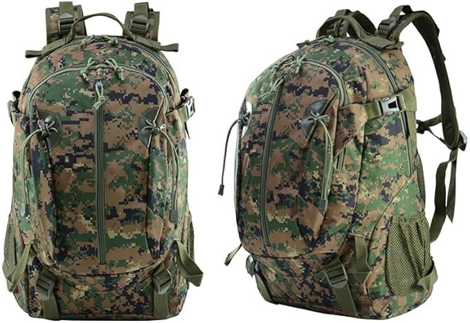 Tactical Backpack Military Molle Hiking 20-35L camouflage tactical hiking mountaineering sports outdoor jungle digital color