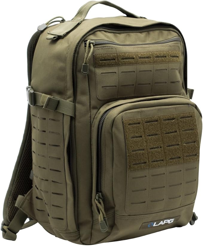 LAPG Atlas 12 Hour Tactical Backpack for Men &amp Women Survival Gear Bag Large Hiking Camping Bug Out Backpack OD Green