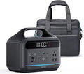 Portable Power Station 192Wh(60000mAh) with Bag 300W (600W surge)Power Bank LiFePO4 Battery Backup Compact Solar Generator 8-Port Design w/2 AC Outlets for HomeRV Hurricane CampingEmergency
