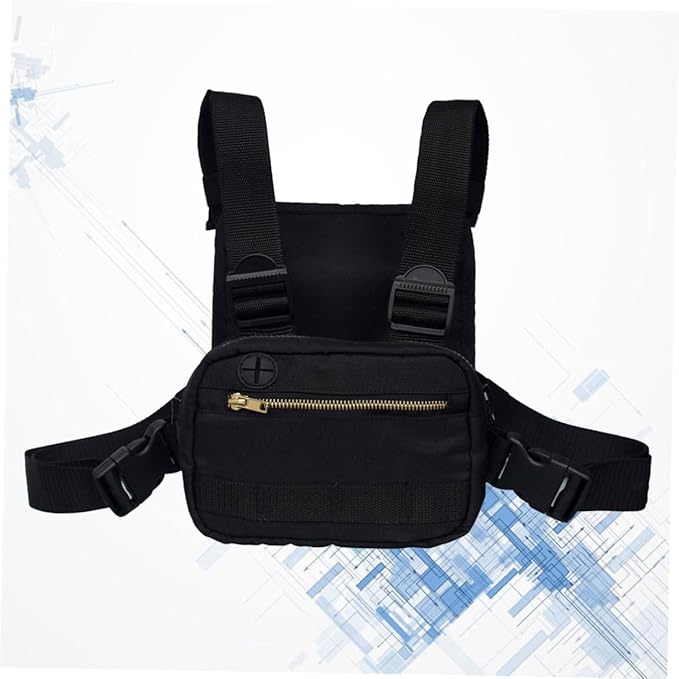 Small Sling Bag Chest Pack Vest Bag Front Pouch for Cell Phones Fashion Vest for Women Outdoor Accessory
