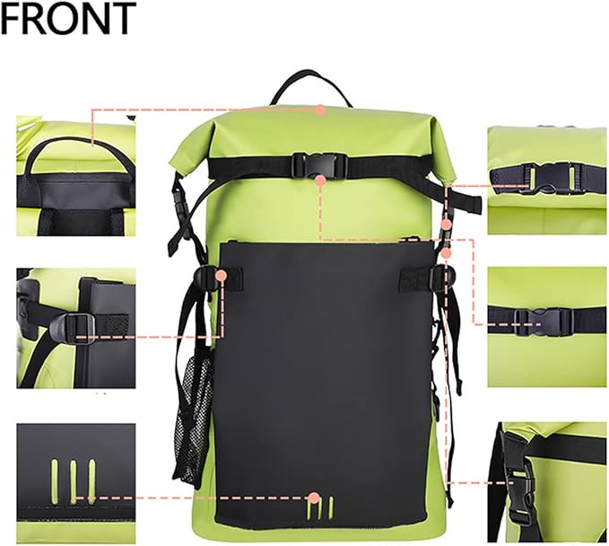 Floating Waterproof Dry Bag 30L Roll Top Sack Keeps Gear Dry for Kayaking Rafting Boating Swimming Camping Hiking Beach Fishing