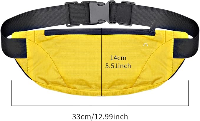 Running Waist Bags Breathable Multi-function Running Lightweight Waterproof Sports Phone Bag for Women Men(Gray)