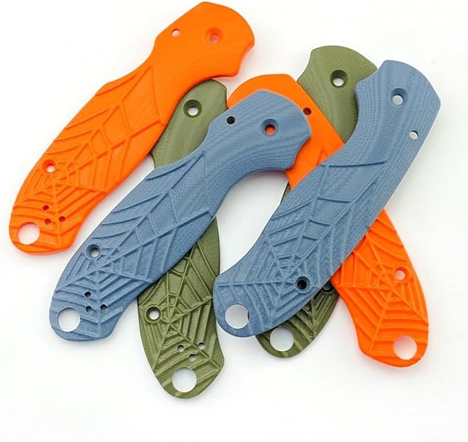 1 Pair G10 Scales Handle Fits for Para3 C223 DIY Making Replacement Accessory(Blue)