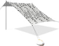 Leafy Vines Beach Tent Sun Shelter Set UPF50+ UV Protection 10.5 x 9.19 FT Camping Shade Canopy with Sandbags Sand Anchors Carrying Bag and Others