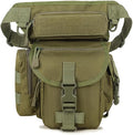 Multi-Purpose Tactical Drop Leg Bag Tool Fanny Thigh Pack Leg Rig Military Motorcycle Camera Utility Pouch Outdoor Bike CyclingGreen