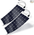 ExpertPower 2 Pieces 100W Flexible Solar Panel| High-Efficiency Module with Monocrystalline Maxeon Solar Cells for RV Boat Camping and Generator Charging Applications