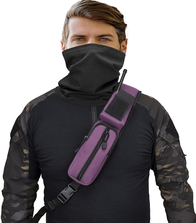 ATBP Tactical Crossbody Bag Holster Shoulder Backpack 6 Elastic Slots Water Bottle Holder Carrier Accessories Pouch 15L