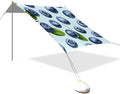Beach Canopy with Windproof Ropes &amp Sandbags Beach Tent Sun Shade Sun Shelter for Camping Trips Fishing Backyard Fun or Picnics Blueberry