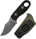 Kizer Beaver 2 Fixed Blade Knife 2.75 D2 Clip Point Blade EDC Hunting Knife with Black G10 Handle Outdoor Camping Survival Knives with Kydex Sheath Small Neck Knives for Men Women 1078A3