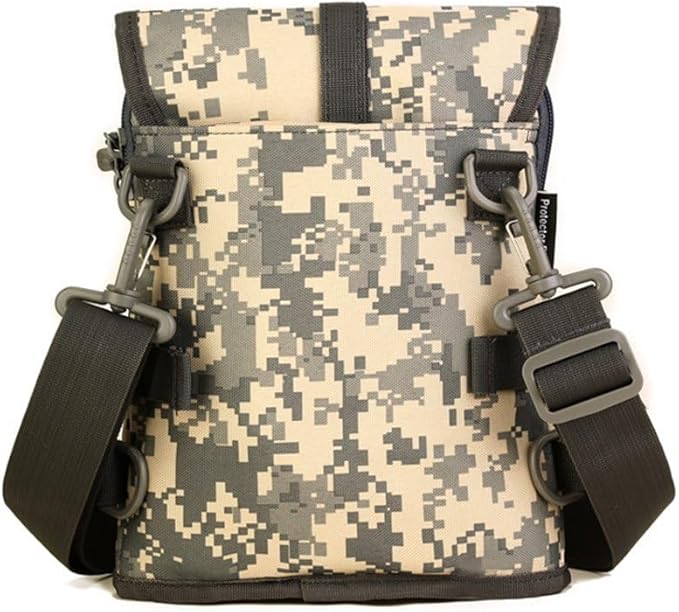 UNISTRENGH Tactical Sling Bag Military Daypack Casual Shoulder Bag Crossbody Duty Gear Molle Chest Pack for Hunting Fishing (ACU-camouflage)
