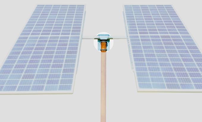 Solar Panel Array Top of Pole Ground Mount Bracket 4 Pipe Universal Bolt On