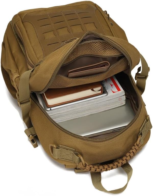 Outdoor Sports Pack Hiking Bag Rucksack Knapsack Combat Camouflage Tactical Backpack- Green