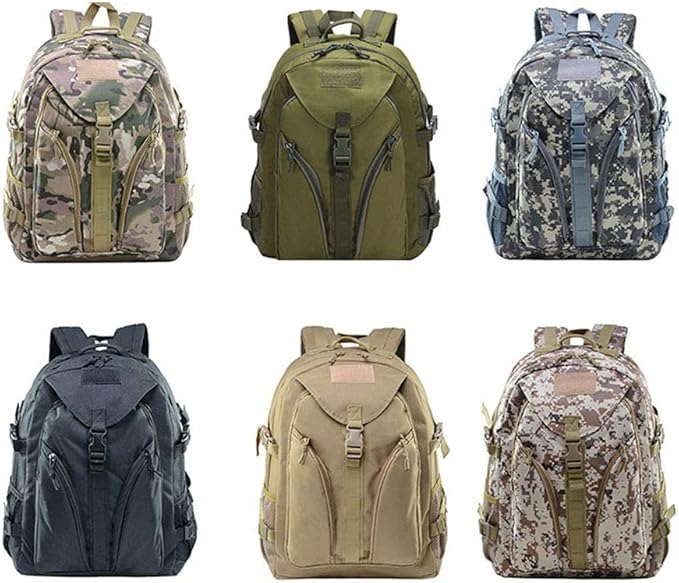 Outdoor Sports Pack Hiking Bag Tactical Rucksack Camo Knapsack Combat Camouflage Tactical 25L Backpack - Green