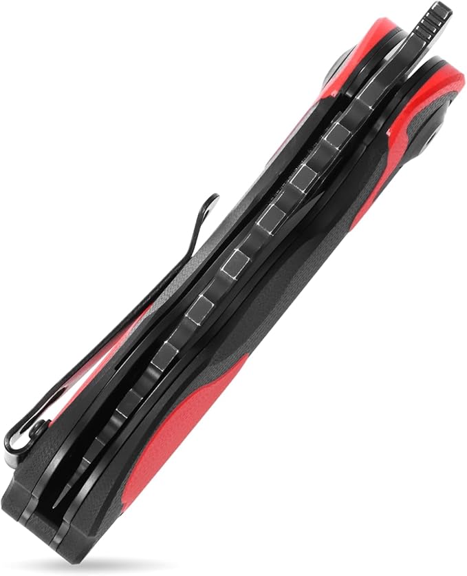Sitivien ST161 Folding Pocket KnifeDC53 Steel Blade with G10 Handle Chinese Zodiac Series EDC Tool Knife for CampingHikingHuntingFishing(Red)