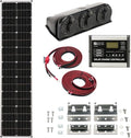 Zamp Solar Legacy Series 90-Watt “Long” Roof Mount Solar Panel Kit for Curved Roofs with Digital Charge Controller. Off-Grid Solar Power for RV Battery Charging - KIT1007