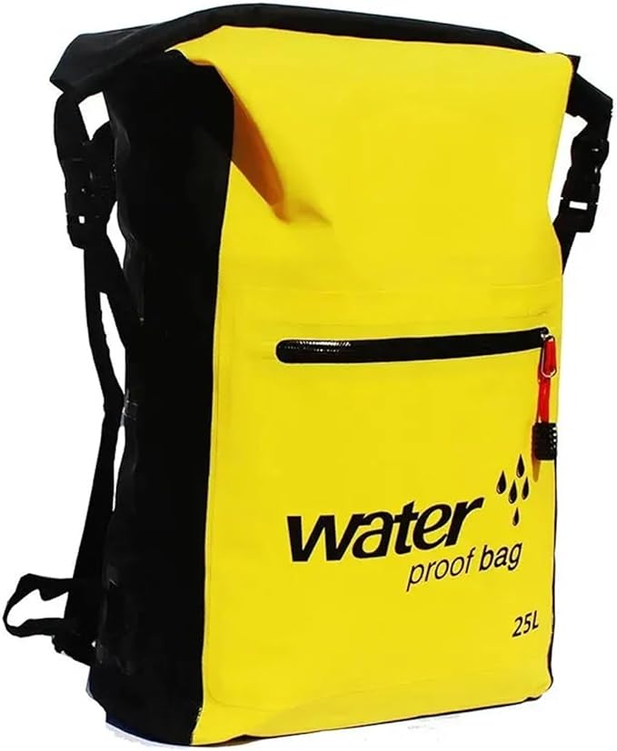 Waterproof Bag For Kiking Kayaking Boating Canoeing Swimming Camping Water Resistant Backpack(Yellow)