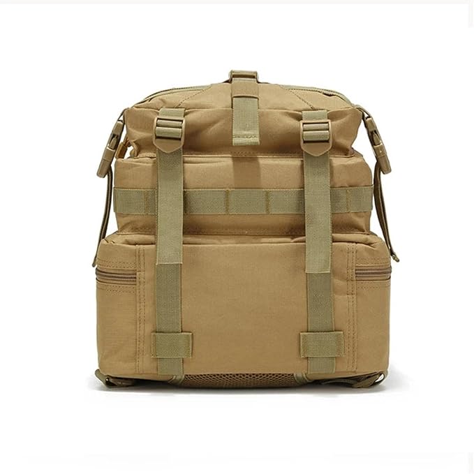 BUDAY New Men Tactical Backpack 50L Capacity Waterproof Outdoor Sport Hiking Camping Hunting Backpack Bags for Men(D)