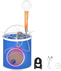 Portable Camping Shower Pump Rechargeable Outdoor Shower Head Sprayer Pumps Water from Bucket. for Camping Hiking Travel Pet Cleaning Car Washing