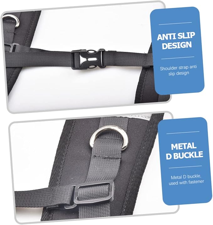 jojofuny 2pairs Adjustable Shoulder Straps for Drifting Backpack Neoprene Padded Shoulder Straps for Outdoor Sports and Fitness Activities