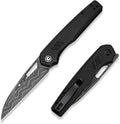 CIVIVI Guile Pocket Knife Folding Knife for EDC 3.25 Damascus Blade Micarta Handle with Reversible Deep-Carry Clip C24062B-DS1