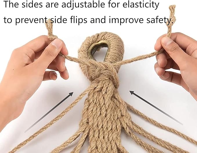 Hammock Hanging Swing Double Hammock Bohemian Style Suitable for Indoor and Outdoor Patio Gardens Maximum Load Capacity