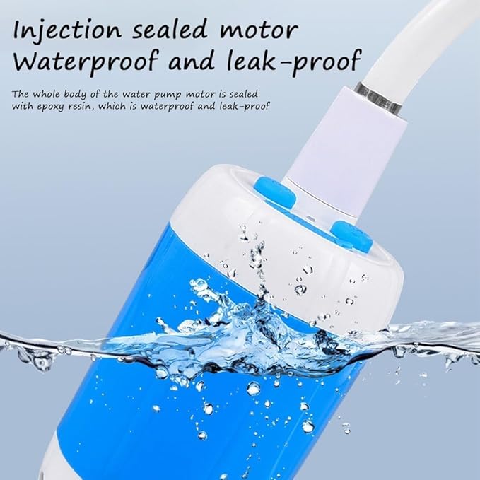 Portable Camping Shower with Adjustable Flow–for Easy &amp Convenient Outdoor CleaningUpgrade Rechargeable Electric Shower Pump with Intelligent Multiple Spray Modes for CampingHikingTraveling
