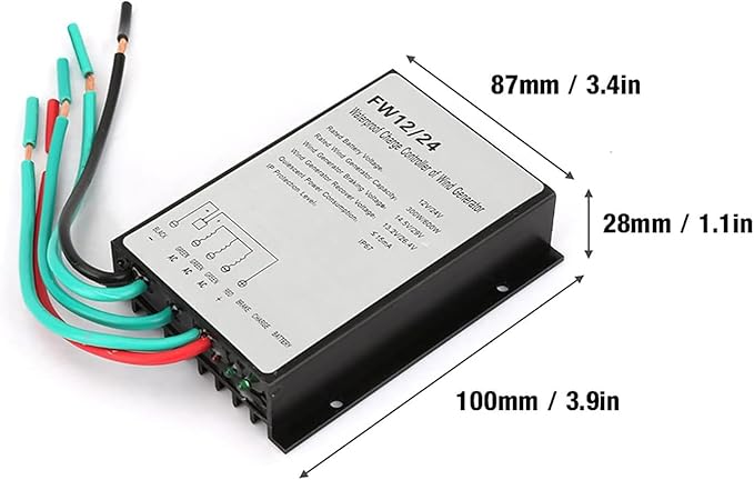 1500W MPPT Hybrid Wind Turbine Charge Controller 12V/24V/48V Compatible with Solar/Wind Combo for Small Wind Generator &amp DIY Kits