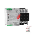 100Amp AC110V Automatic/Manual Transfer Switch 3P 50/60Hz 3POLE 100A Mini ATS Solar Auto Dual Power Switch W2R for Home Generator Din Rail Mount Cn Automatic Changeover Fast Transfe forRvLv Power