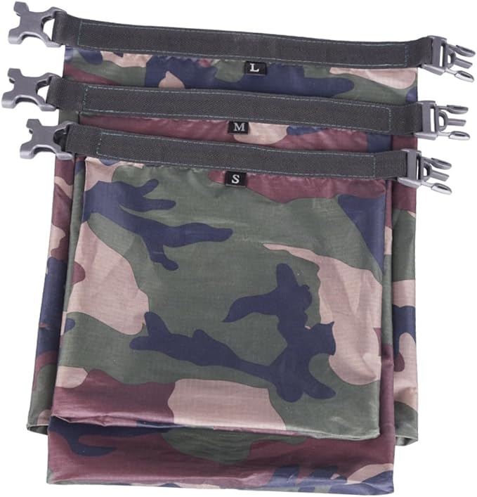 6pcs Outdoor Dry Bags for Rafting Boating Camping Moisture Storage Bag Tear-resistant