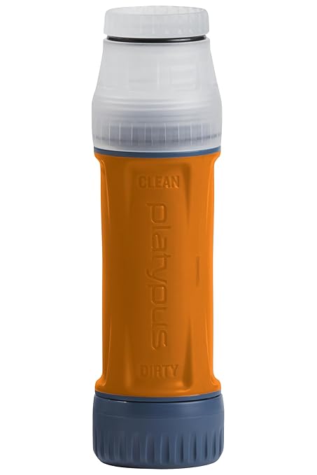 Platypus Quickdraw Ultralight Backpacking Water Filter Orange