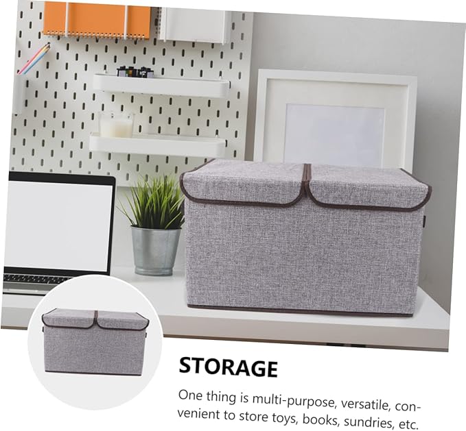 Cabilock Storage Box Lid Fashionable Wardrobe Storage Bins Collapsible Design for Easy Storage and Organizati