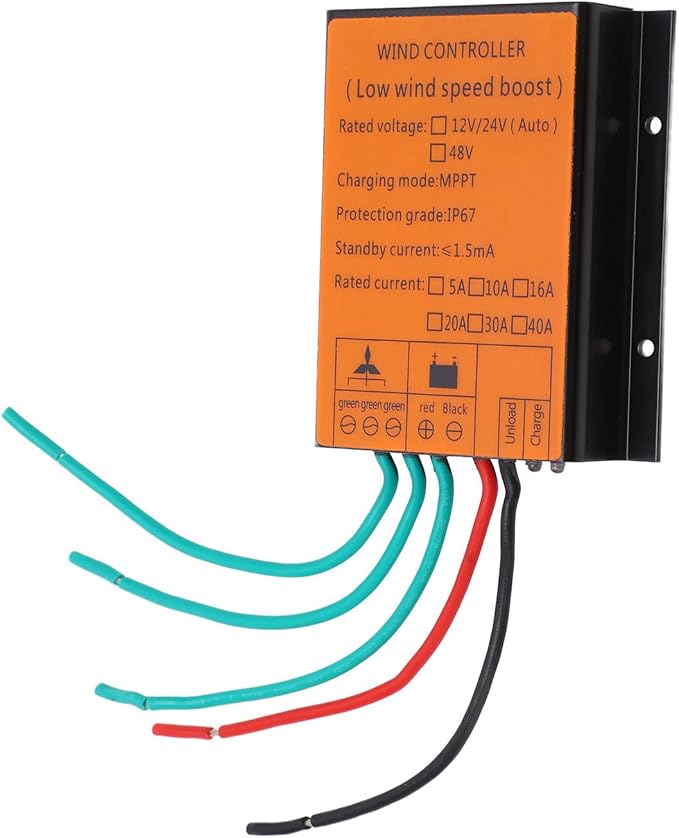 Wind Turbine Controller HIGH Efficiency MPPT Smart Charging for Gel Battery 48V (600W)