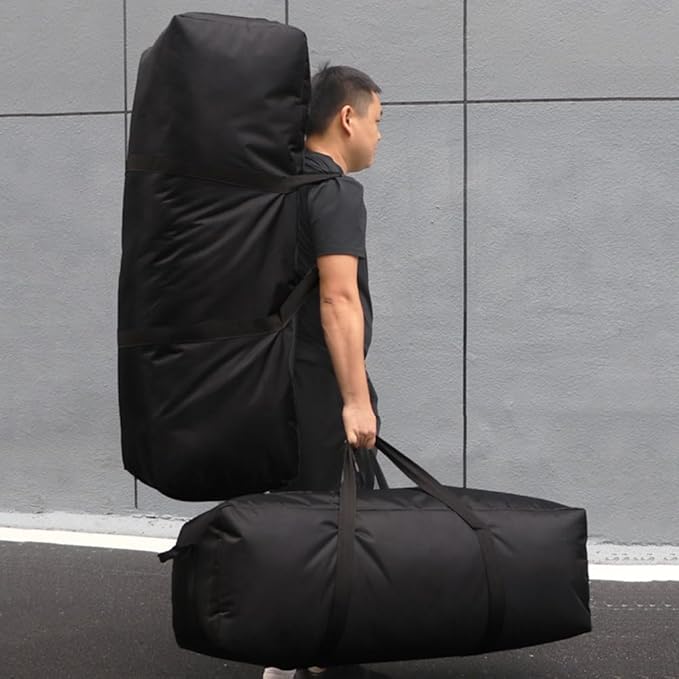 Extra Large Duffle Bag for Travel Heavy Duty Camping Waterproof 55L/100L/150L Travel Bag Handbag Super Large Waterproof Dry Camping Traveling Duffle Bag(100L 90 * 38 * 30cm)