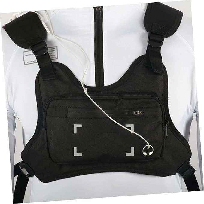 Men's Tactical Outdoor Backpack Waterproof Chest Rig Pack Mobile Phone Storage for Hiking and Cycling Random Pattern Design