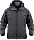 ReFire Gear Men's Army Special Ops Military Tactical Jacket Softshell Fleece Hooded Outdoor Coat