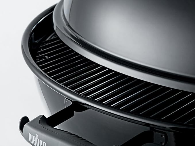 Weber Original Kettle Premium Charcoal Grill 22-Inch Green – Outdoor BBQ Grill with Built‑In Thermometer Heat Control Dampers &amp One‑Touch™ Cleaning System
