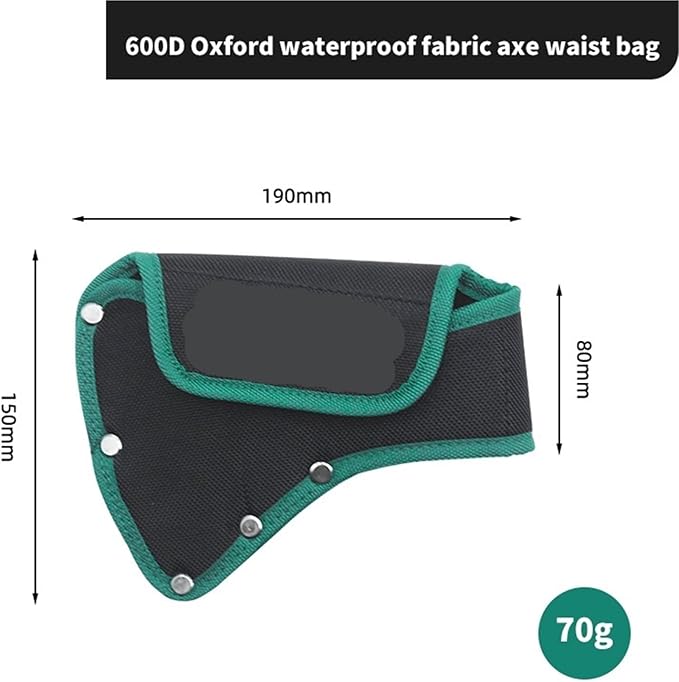 Woodworking Axe Bag Axe Sheath Axe Hanging Bag Waist Bag Thick Oxford Cloth Suitable for 500g-600g Axe for Outdoor Camping Blade Protection
