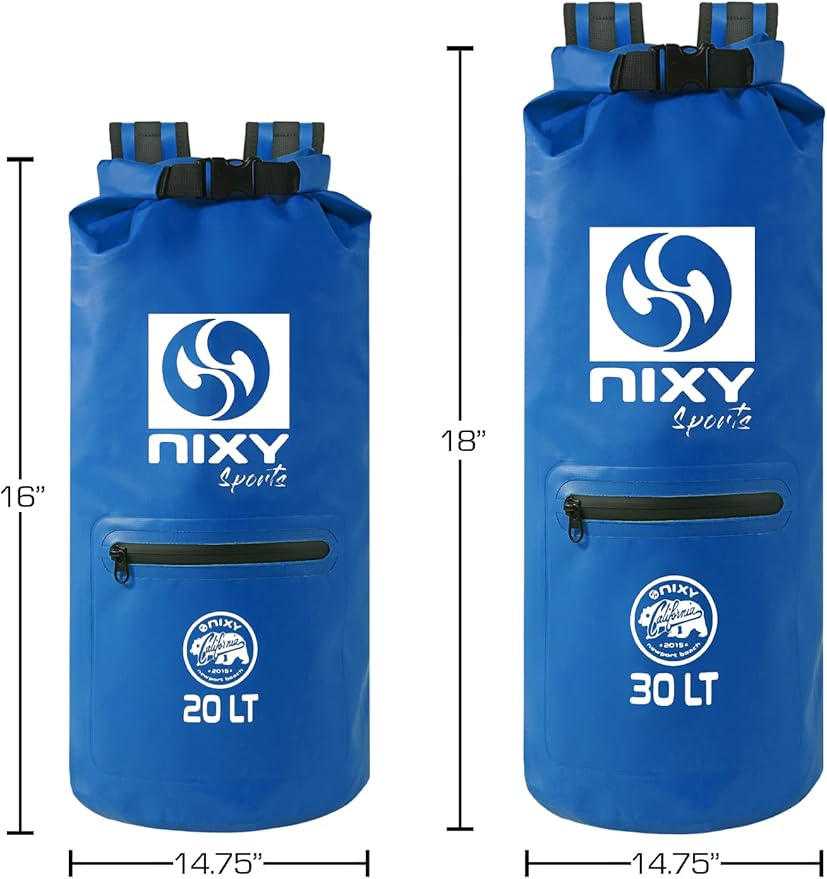 NIXY Premium 20L/30L Dry Backpack Accessory - Spacious Waterproof Storage Solution for All Your Outdoor Adventures Paddleboarding Kayaking Camping &amp More (Yellow 20L)