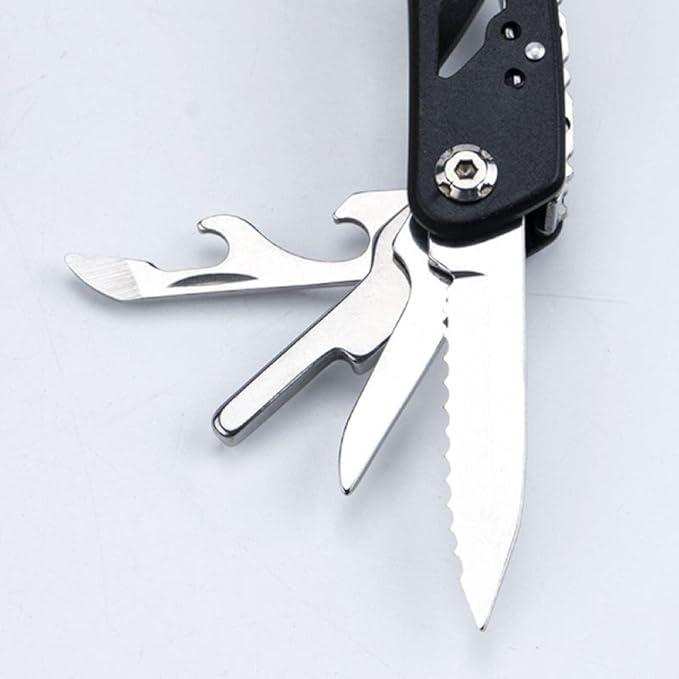 Multitools Pliers Stainless Steel Foldable Multitool Pocket Pliers Bottle Opener Screwdriver for Camping Outdoor Activities Repairing