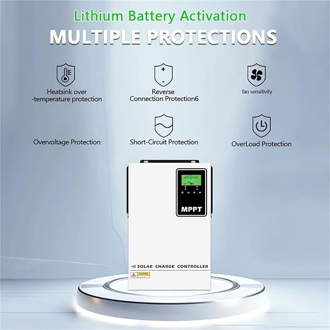 Solar Controller 140A MPPT Solar Charge Controller Max PV 500VDC 48V Battery with LCD for Energy Storage