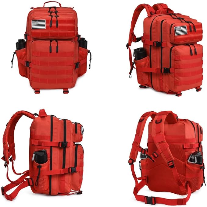 45L Tactical Backpack for Men Women Military Assault Pack with MOLLE Large 3 Day Bug Out Bag for Hiking Camping