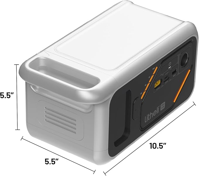 Litheli 218 Serious Portable Power Station (142+74)Wh Camping Lithium Battery Solar Generator (74Wh Battery Pack Ships Separately) 200W AC Outlet Power Bank for Home Outdoor Emergency RV Van Hunting
