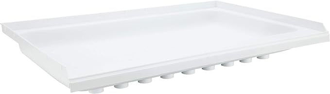 RecPro RV Shower Pan | 36 x 24 x 5 Right Drain in White | RV Shower Base | Camper Shower Pan