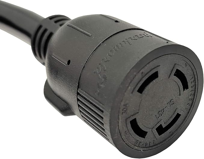 Parkworld NEMA L5-30P Male to L14-30R Generator to Transfer Switch Adapter for Home Back Power Transfer Switch or House Panel (20FT)